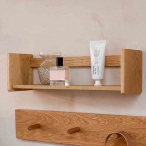 hubsch oak wall shelf