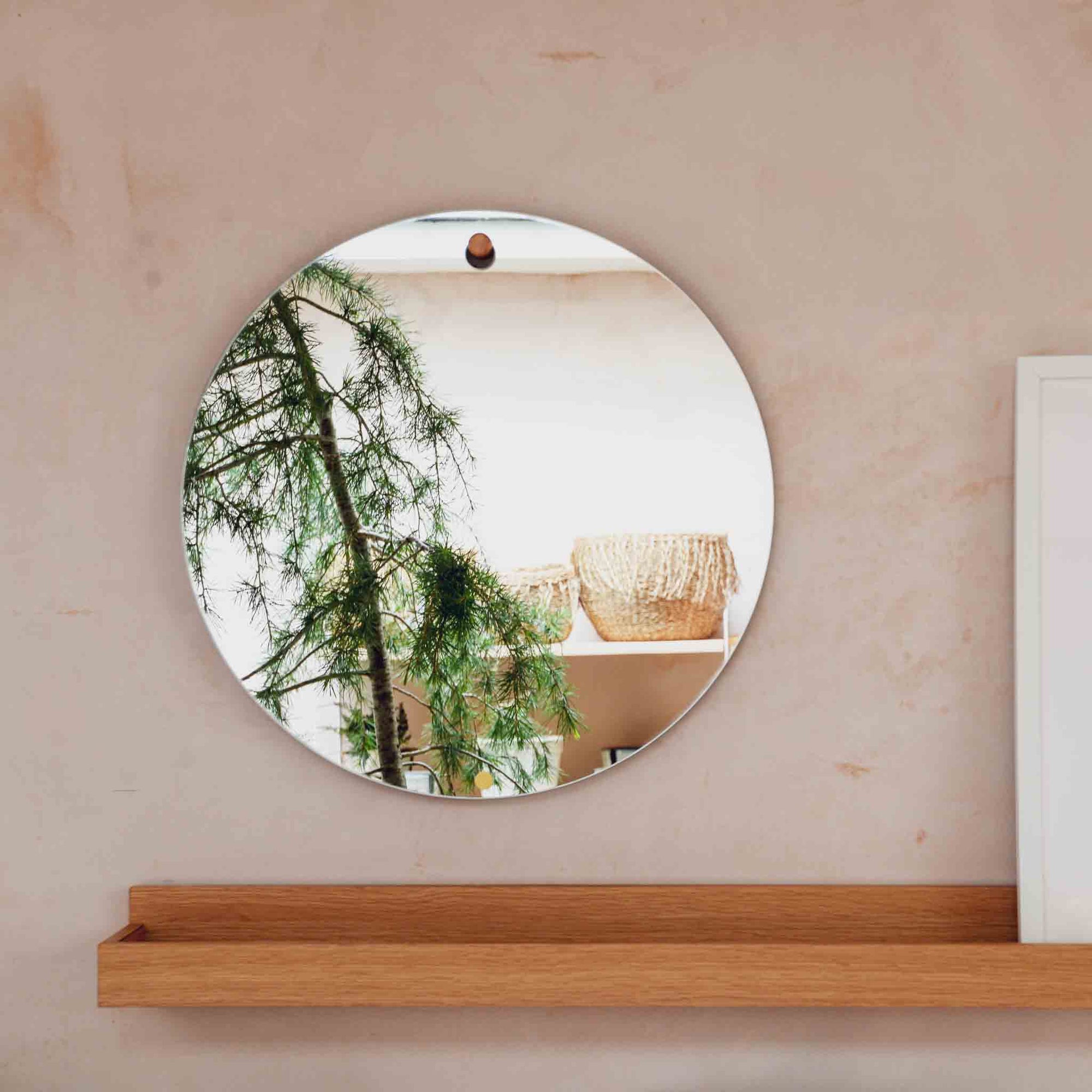 hubsch round mirror