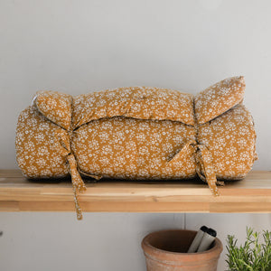 Bench Cushion Brown Floral