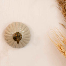 Load image into Gallery viewer, IB Laursen Ceramic and Brass Hook in Cream or White