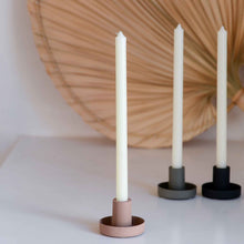 Load image into Gallery viewer, Dusty-pink-taper-candle-holder