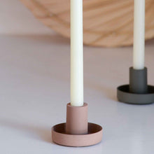 Load image into Gallery viewer, Dusty-pink-taper-candle-holder