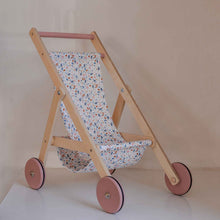 Load image into Gallery viewer, Wooden doll stroller