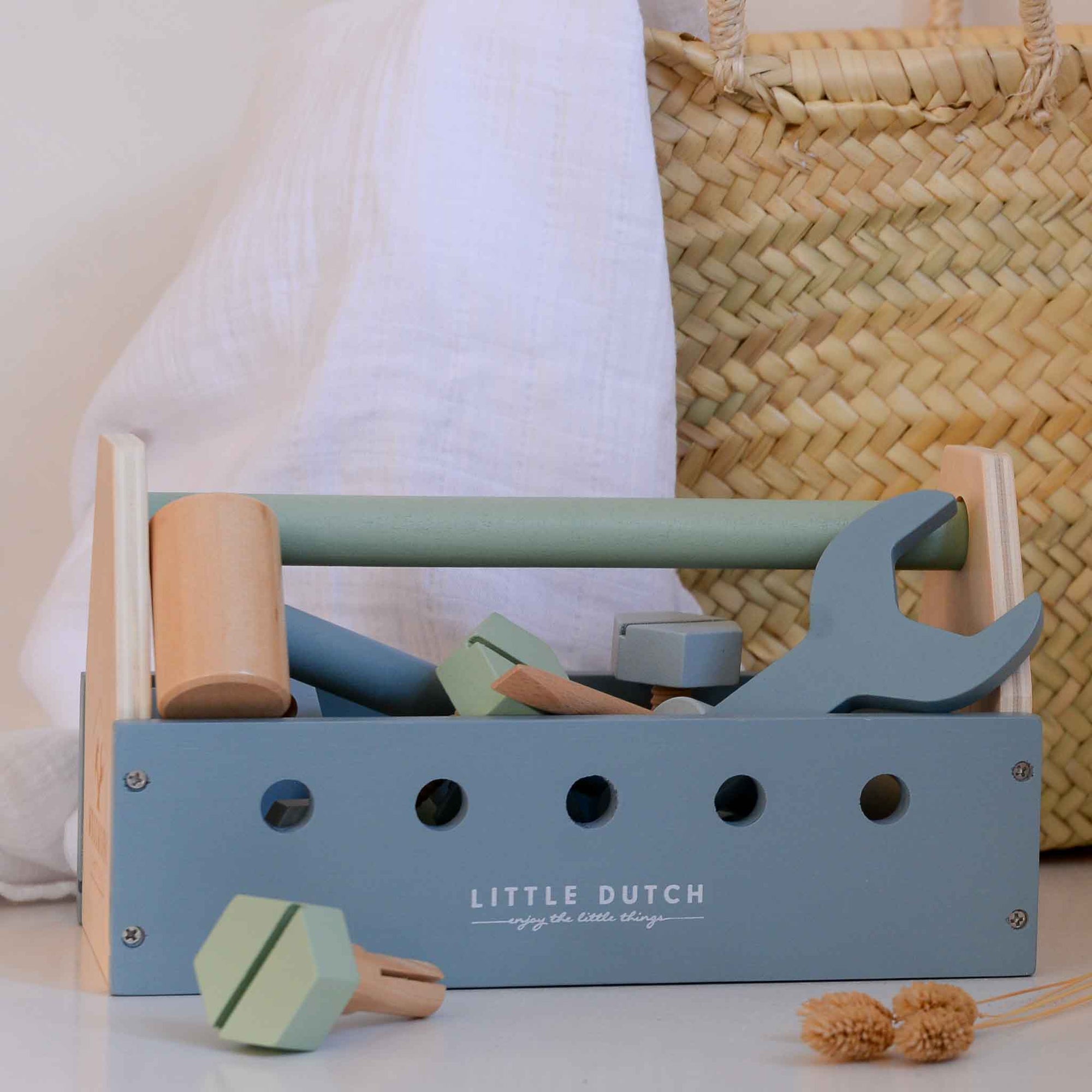 Wooden tool box