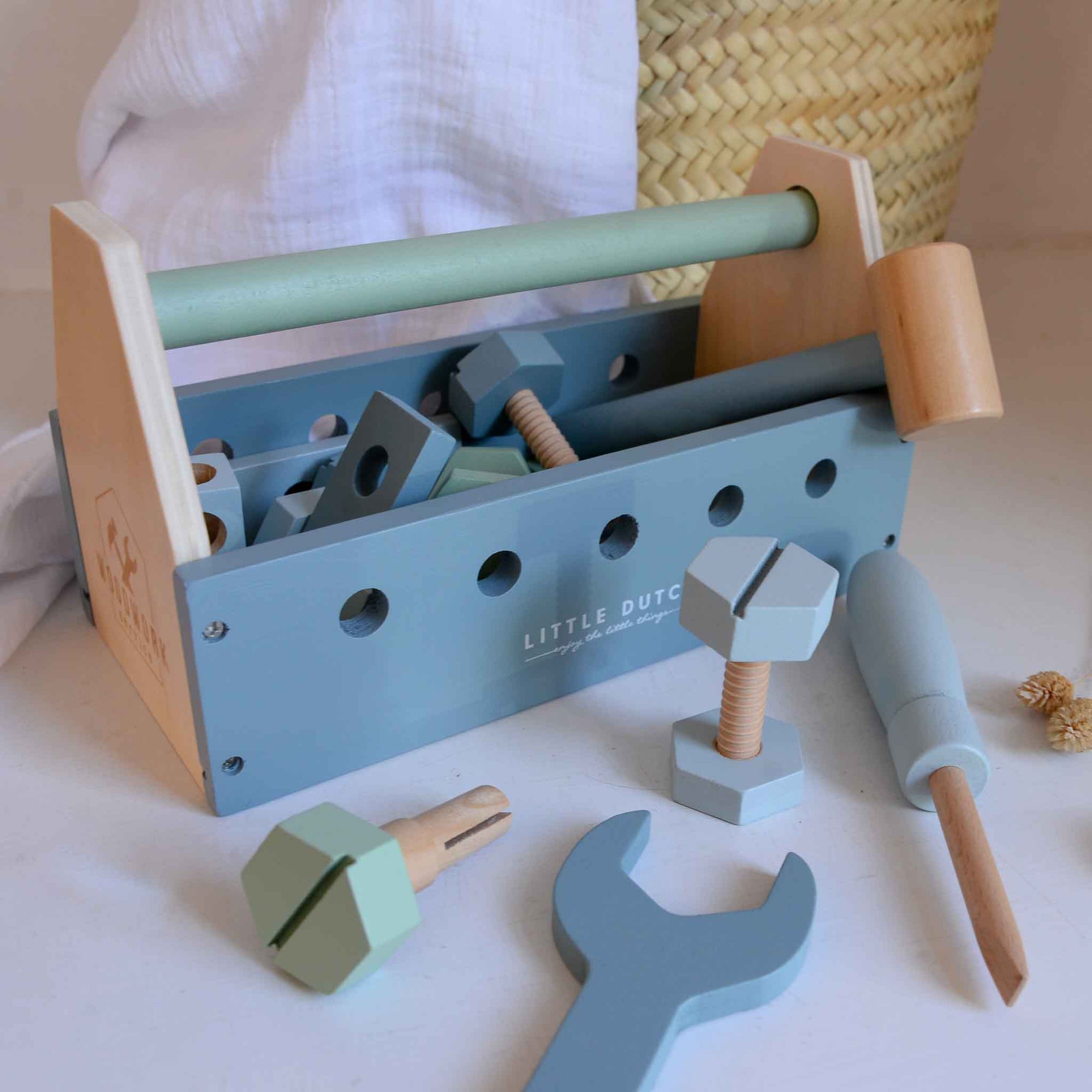 Wooden tool box
