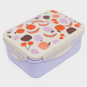 Fruit Patterned Lilac Lunch Box