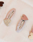Mimi and Lula Butterscotch Heart Clic Clacs