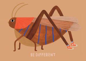 Mini Print Grasshopper Be Different