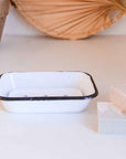 IB Laursen Enamel Soap Dish with Drainer
