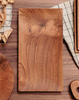 reclaimed teak wooden small sized rectangular wooden tray original home