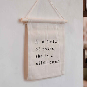 Imani Collective "In a Field Full of Roses" Hang Sign