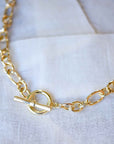 Maude Curb Chain Necklace in Gold