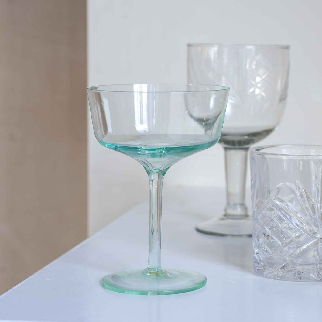 Ganz Cocktail Glass in Green from House Doctor