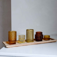 Load image into Gallery viewer, Bloomingville-elvina-brown-glass-votive-set