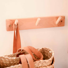 Load image into Gallery viewer, Wooden coat rack 3 hooks