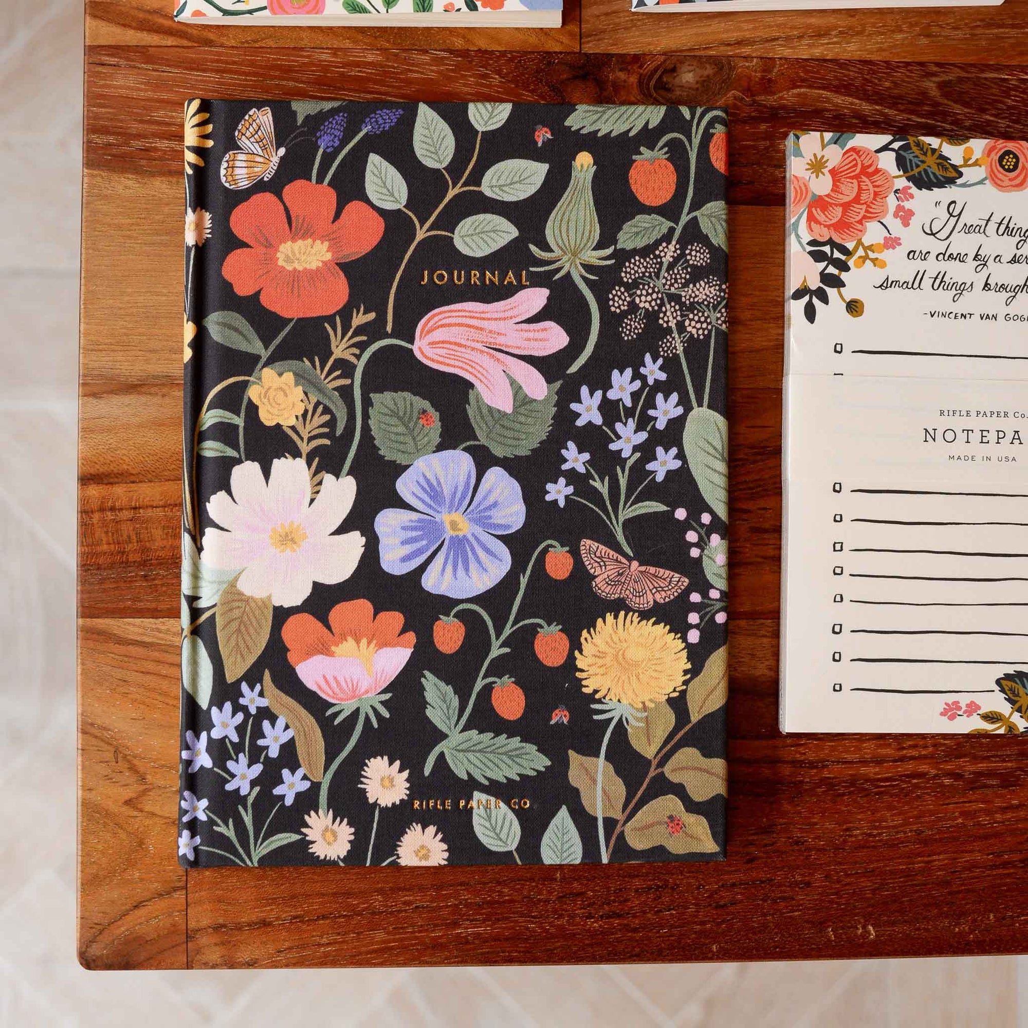 Strawberry Fields Fabric Journal Rifle Paper