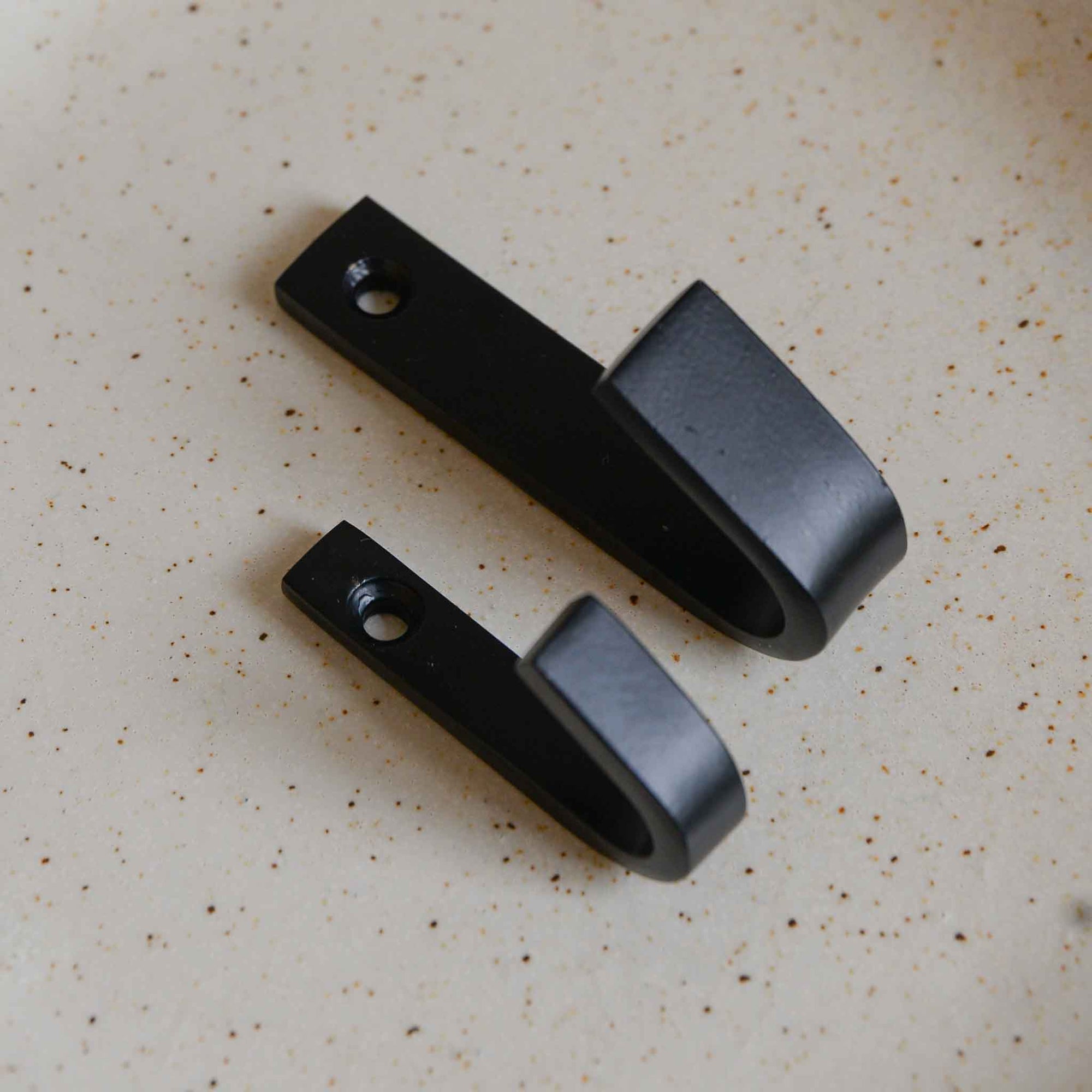 Black Metal Single Hook (Various Sizes) House Doctor