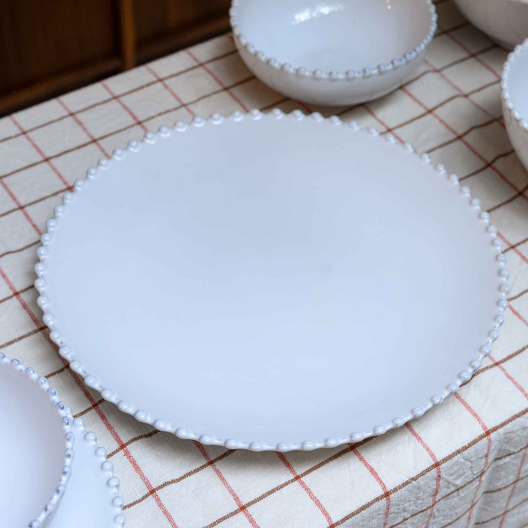 Pearl White China Dinner Plate 28cm