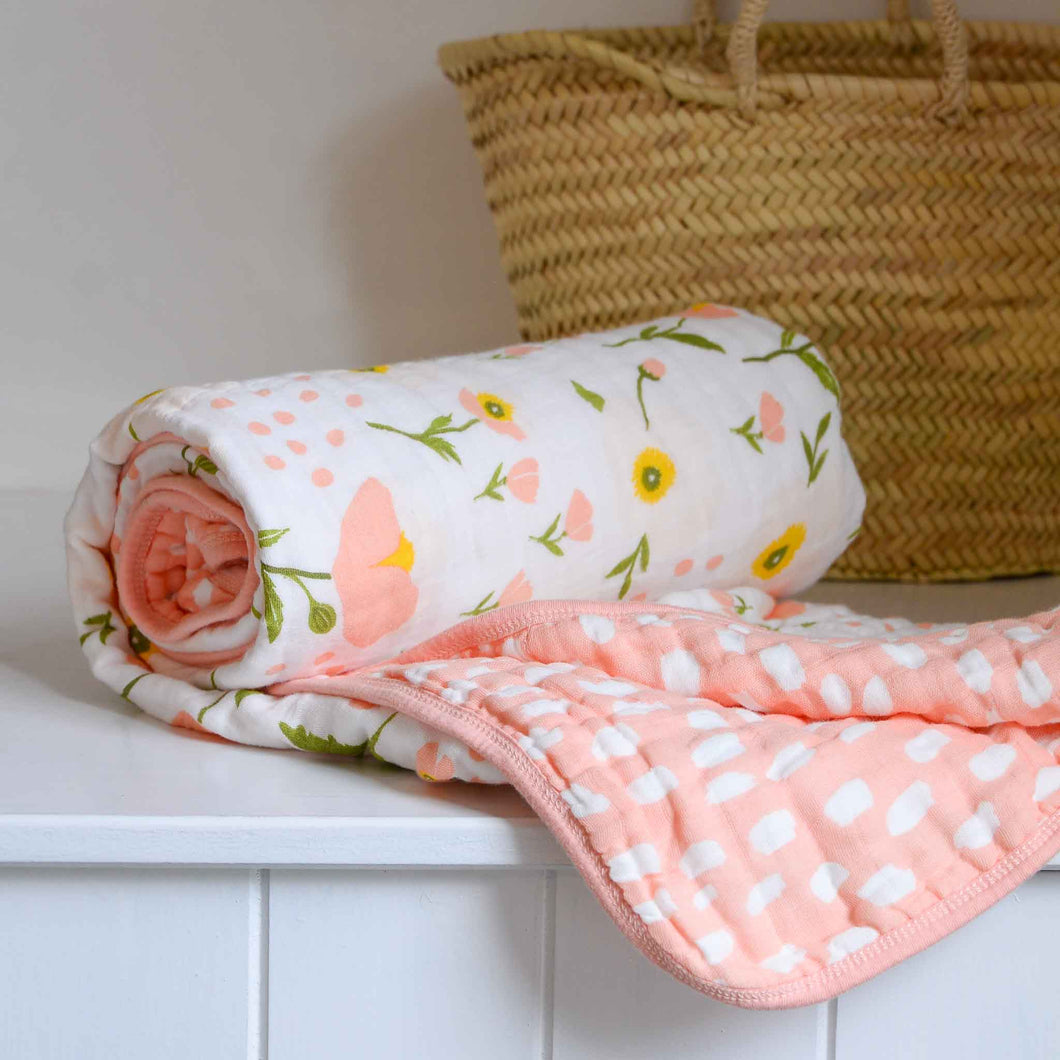 Blush Bloom Reversible Quilt