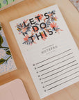 Rifle paper co let's do this stationery note pad floral design