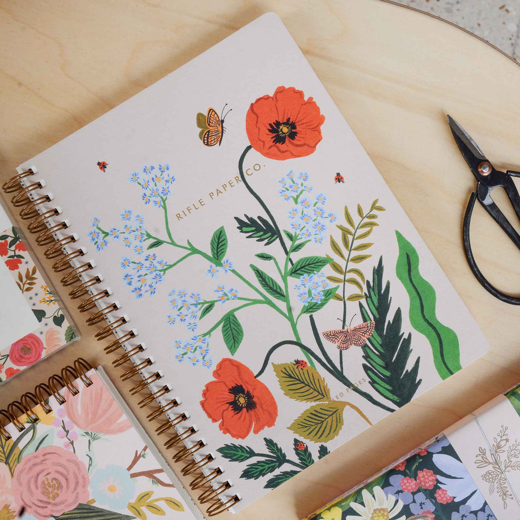 Poppy Botanical Spiral Notebook