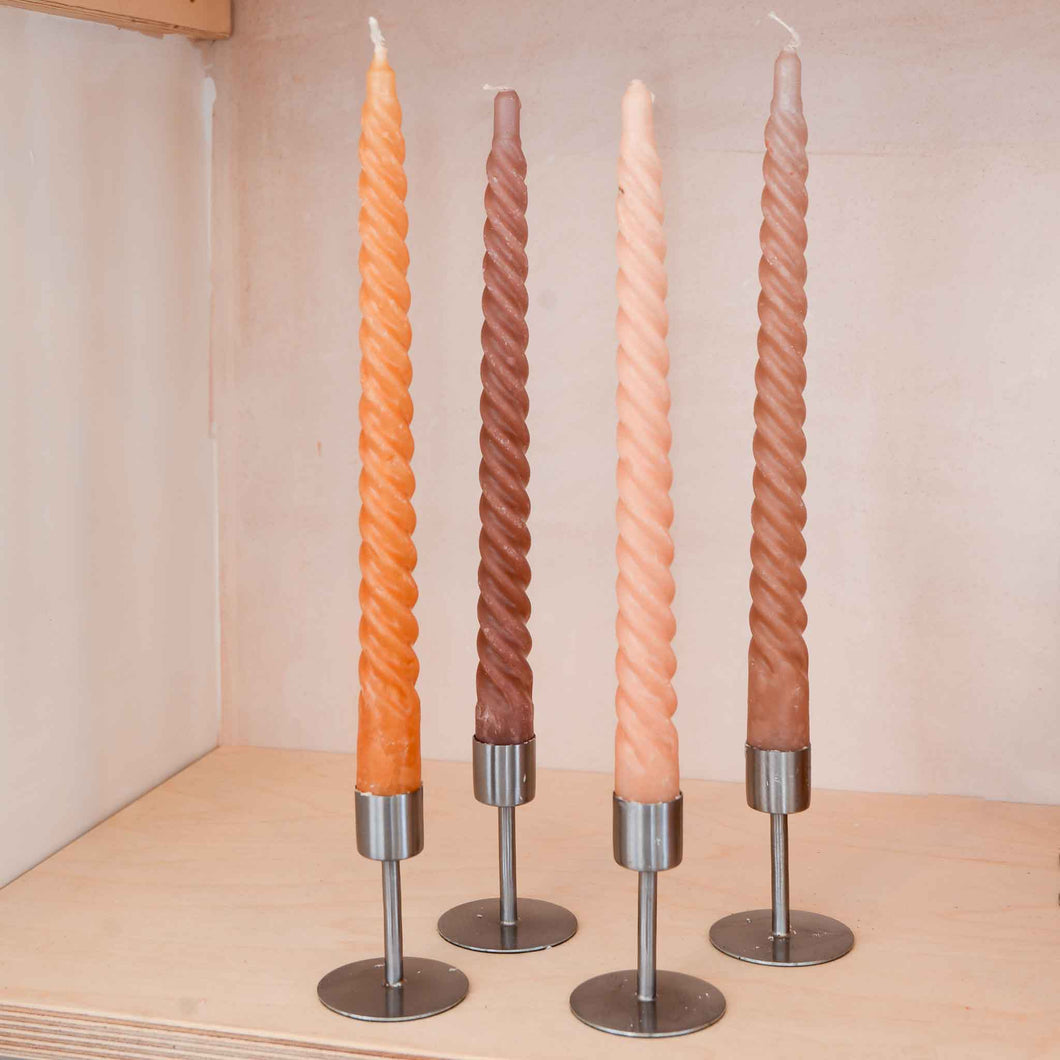 Set of Spiral Candles in Earth