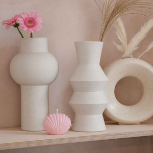 Speckled Clay Vase circle ceramic From HK Living