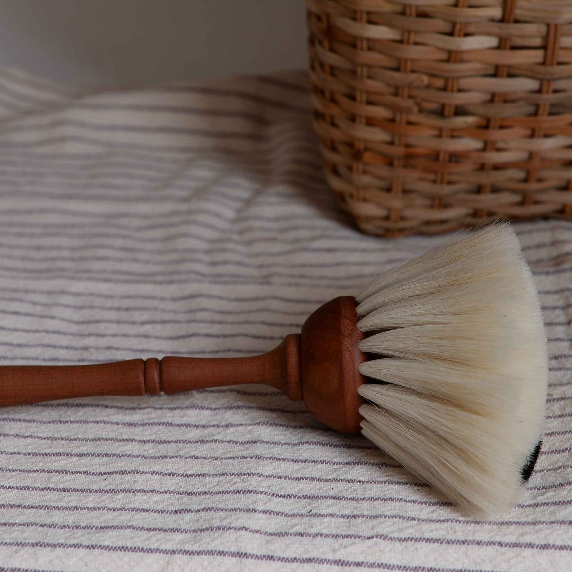 Redecker Dust Brush in Oiled Pear wood