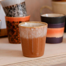 Load image into Gallery viewer, HK Living Handleless 70&#39;s Inspired Ceramic Ristretto Mug in a Variety of Colours