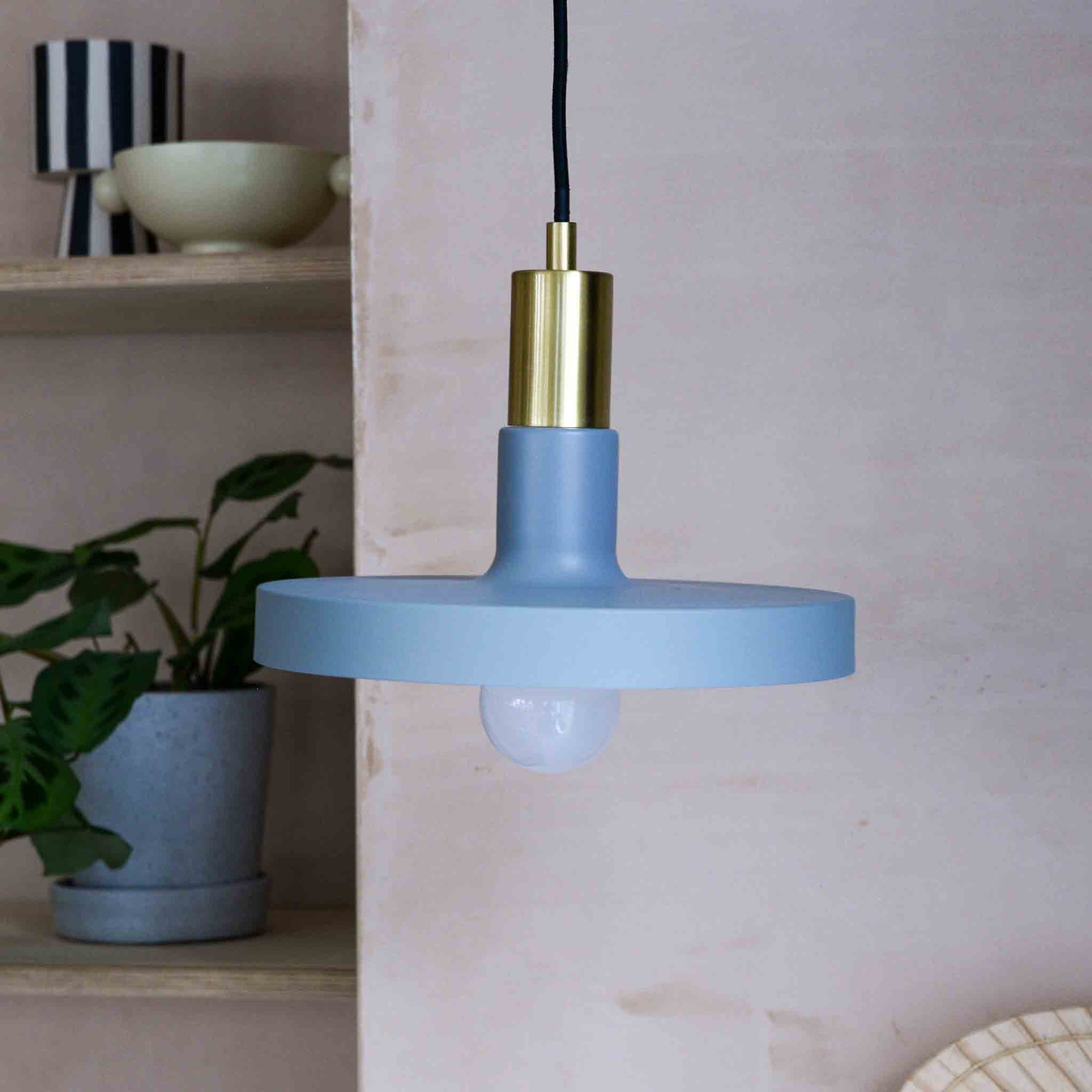 hubsch pendant lamp brass grey 