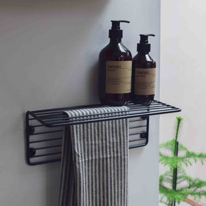 Metal Wall Shelf in Black