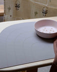 rainbow rubber placemat