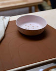 rainbow rubber placemat