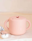Mushie Snack Cup in pink