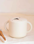 Mushie Snack Cup in cream
