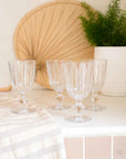 Wine Glass with Grooves