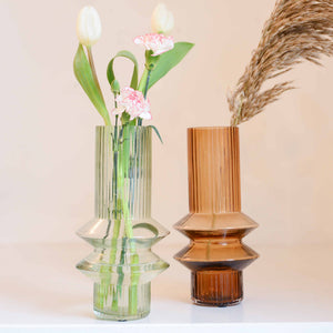 Nordal Rilla Glass Retro Vase in Various