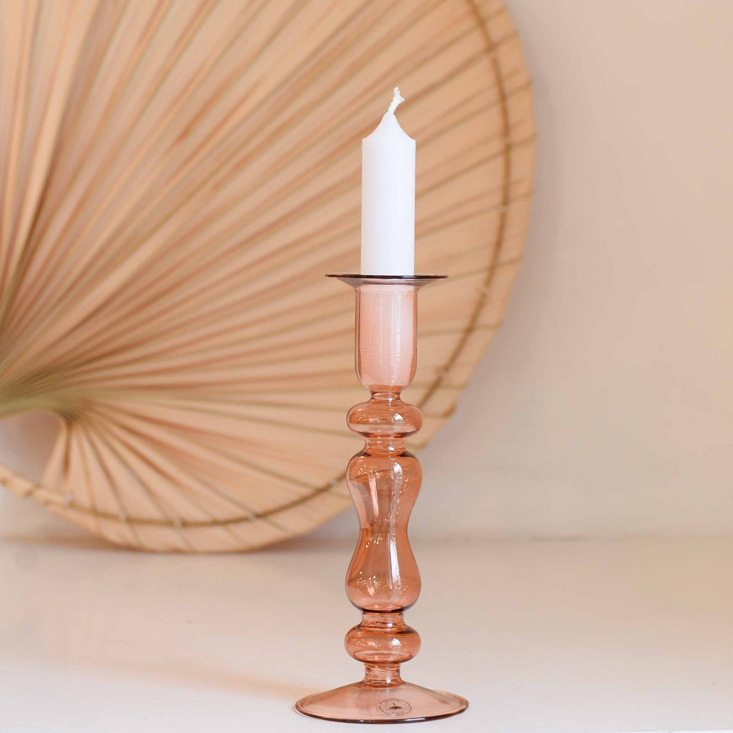 Nordal Chiros Candleholder in Coral