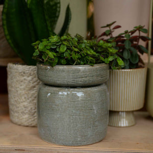 Nordal Isa Plant Pot in Light Green or Sand