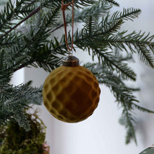 Load image into Gallery viewer, Nordal Velisa Velvet Ornament with Pattern in Various Colours