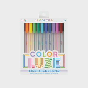 Colour Luxe Gel Pens - Set of 12