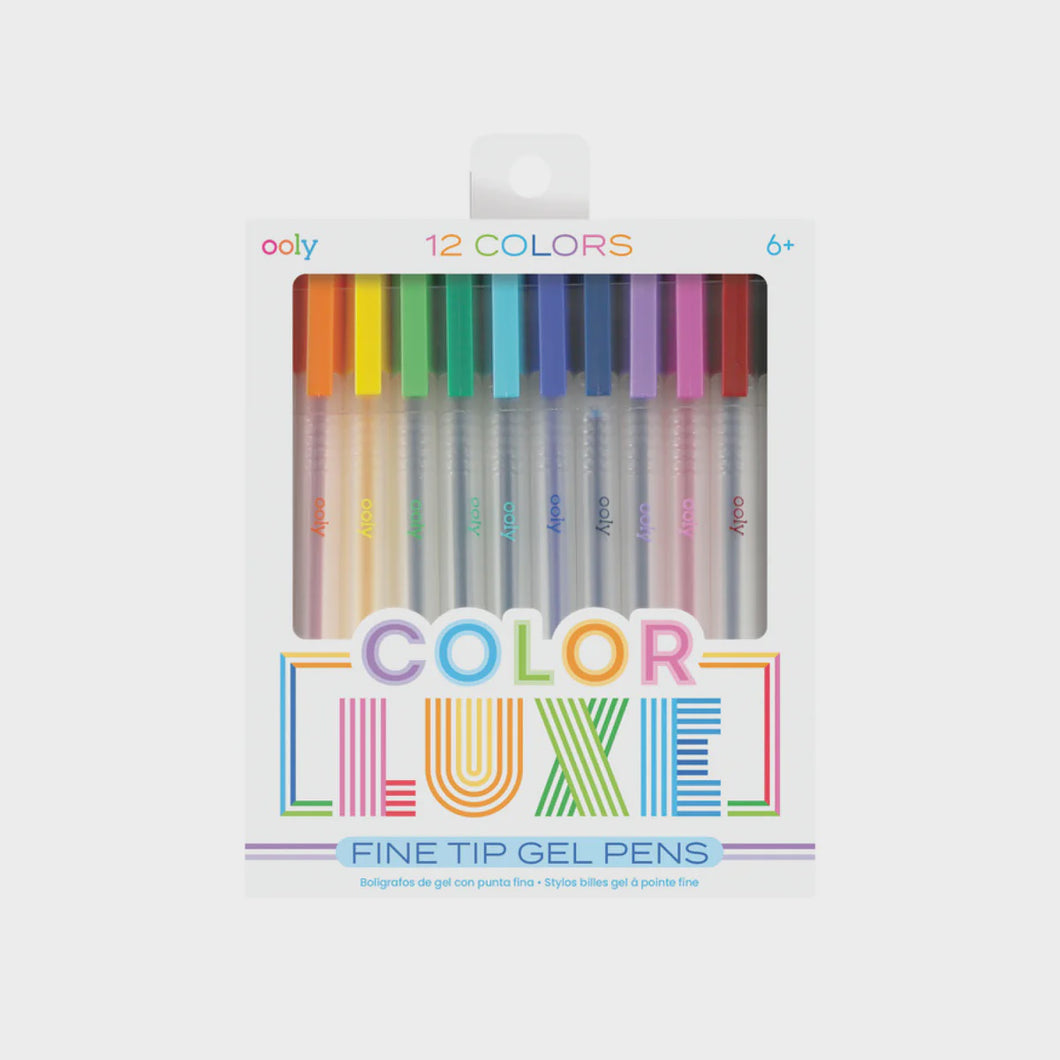 Colour Luxe Gel Pens - Set of 12