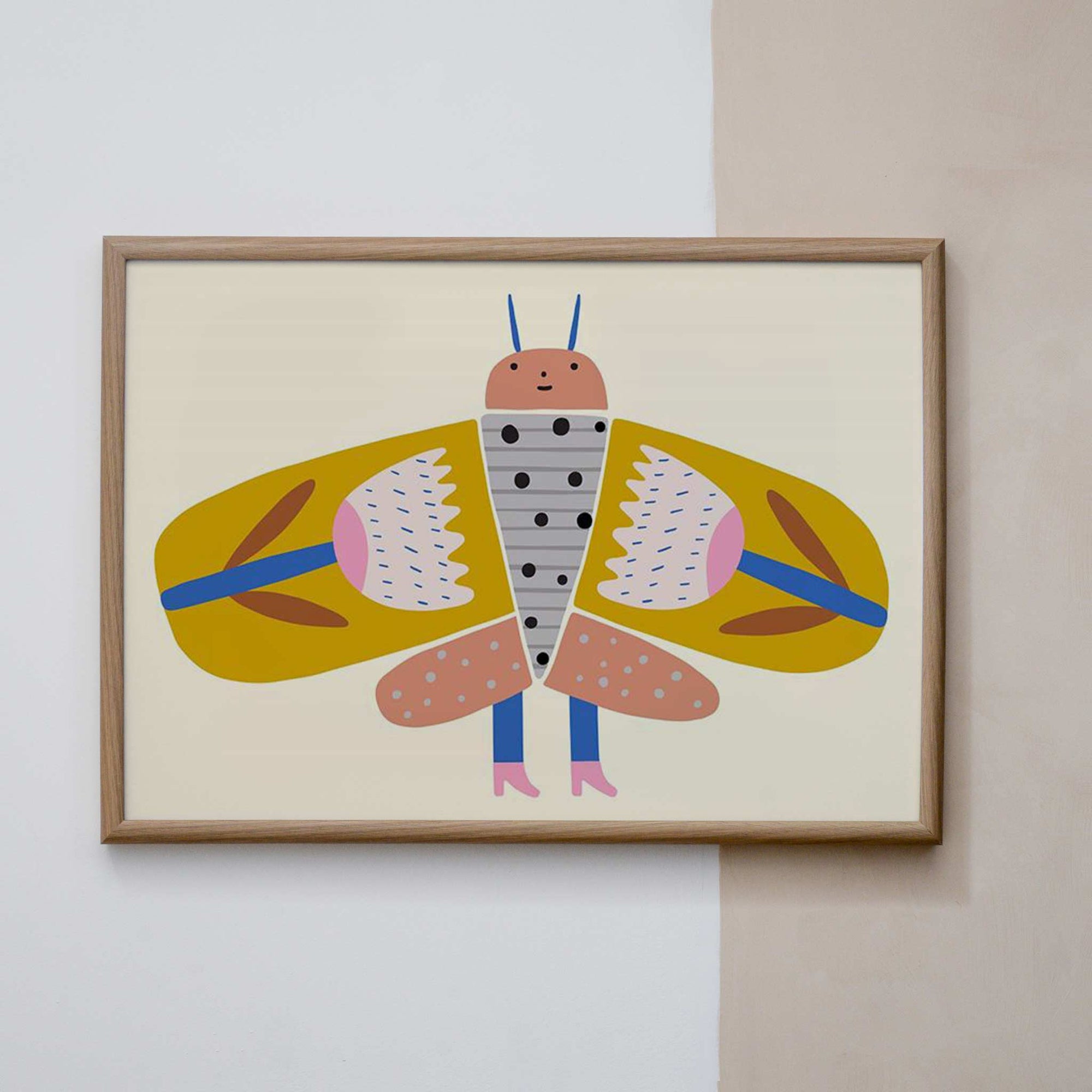 petit monkey wings poster butterfly