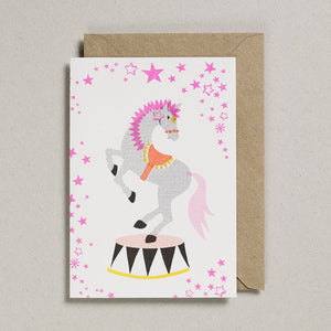 Petra Boase Confetti Circus Horse Kids' Birthday Card