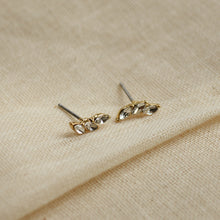 Load image into Gallery viewer, Mathilde Gold Plated Crystal Earrings
