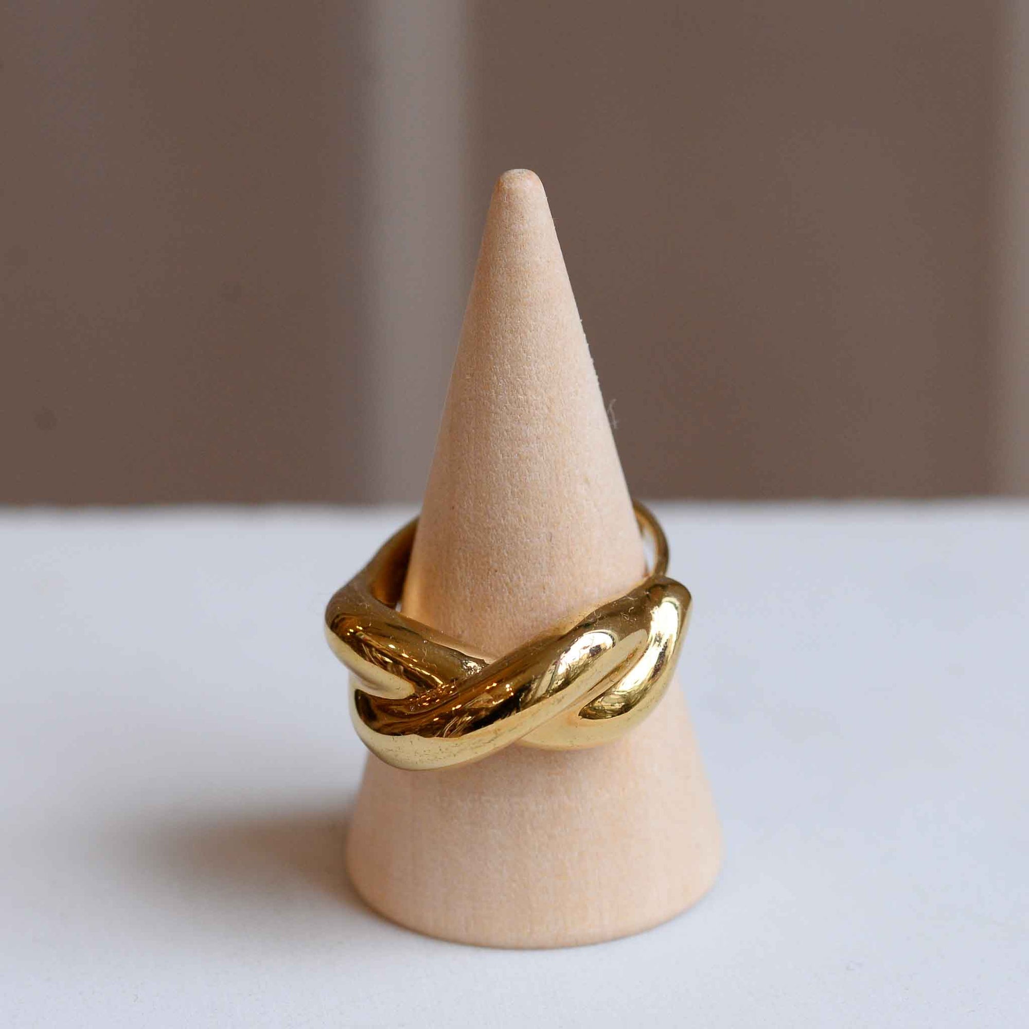 Pilgrim Belief Chunky Twist Ring Gold Plated