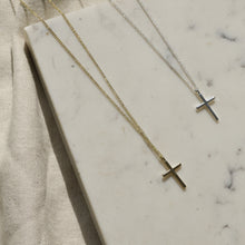 Load image into Gallery viewer, Daisy Cross Pendant Necklace / Gold and Silver