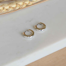 Load image into Gallery viewer, pilgrim-earrings-silver-plated-huggy-earrings