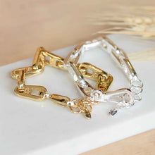 Load image into Gallery viewer, Pilgrim Love Chain Bracelet in Silver or Gold