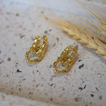 Load image into Gallery viewer, Pilgrim Reflect Recycled Earrings Gold Plated